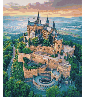 Hohenzollern-kastély (40 x 50 cm)