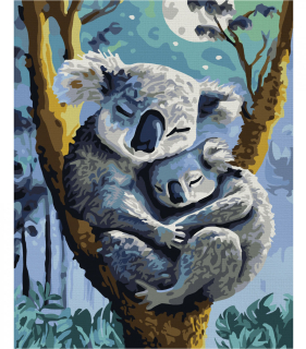 Koala a babával (24 x 30 cm)